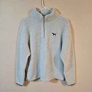Victoria's Secret PINK Sherpa Quarter Zip Pullover - Size S